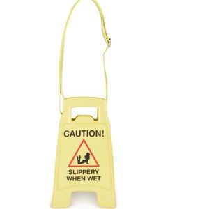 Slippery When Wet Sign Purse